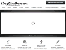 Tablet Screenshot of gregmowbray.com